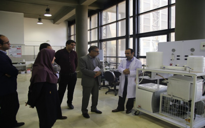 Dr Tavassoli Visited the membrane and water research laboratory of the Persian Gulf University